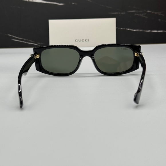 NEW GG1534S 001 GUCCI BLACK GREY WOMEN GUCCI SUNGLASSES - Picture 8 of 13